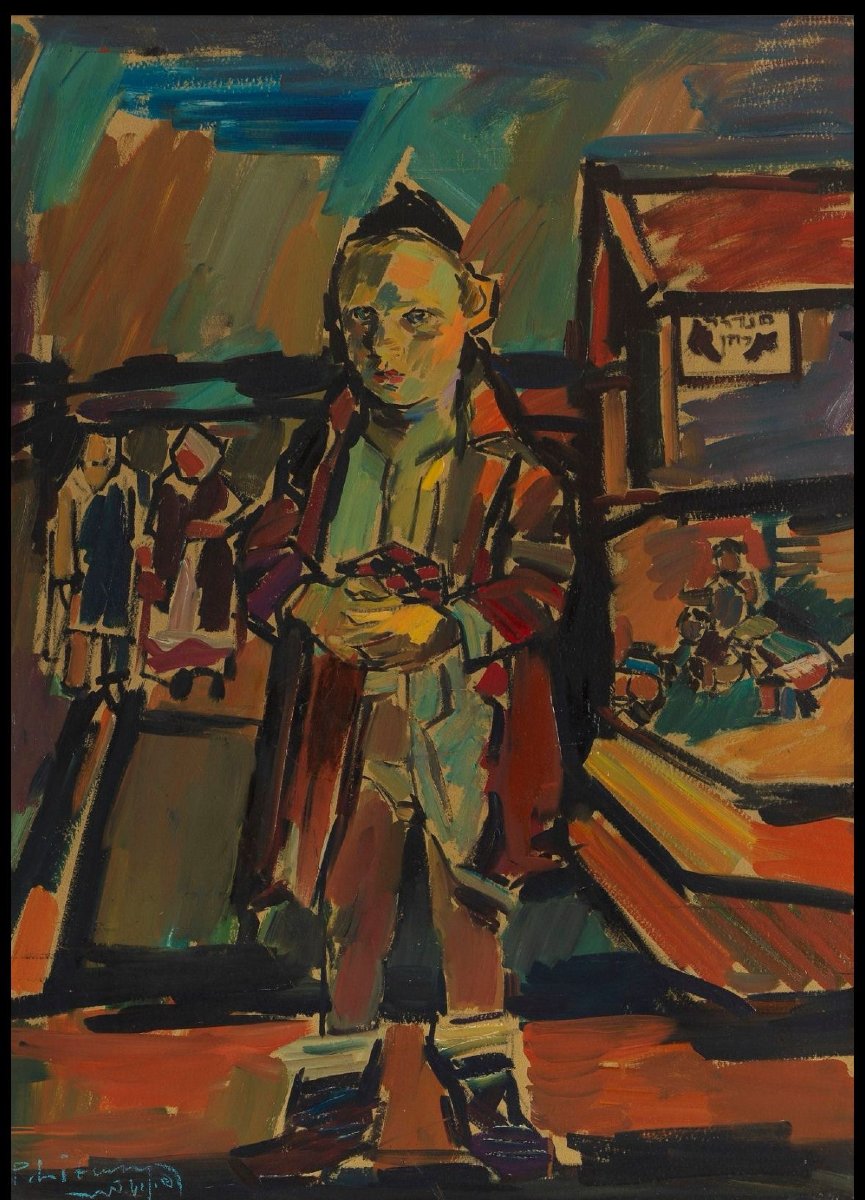 Pinchas Litvinovsky - Giovane con kippah - Israele XX Secolo-photo-2